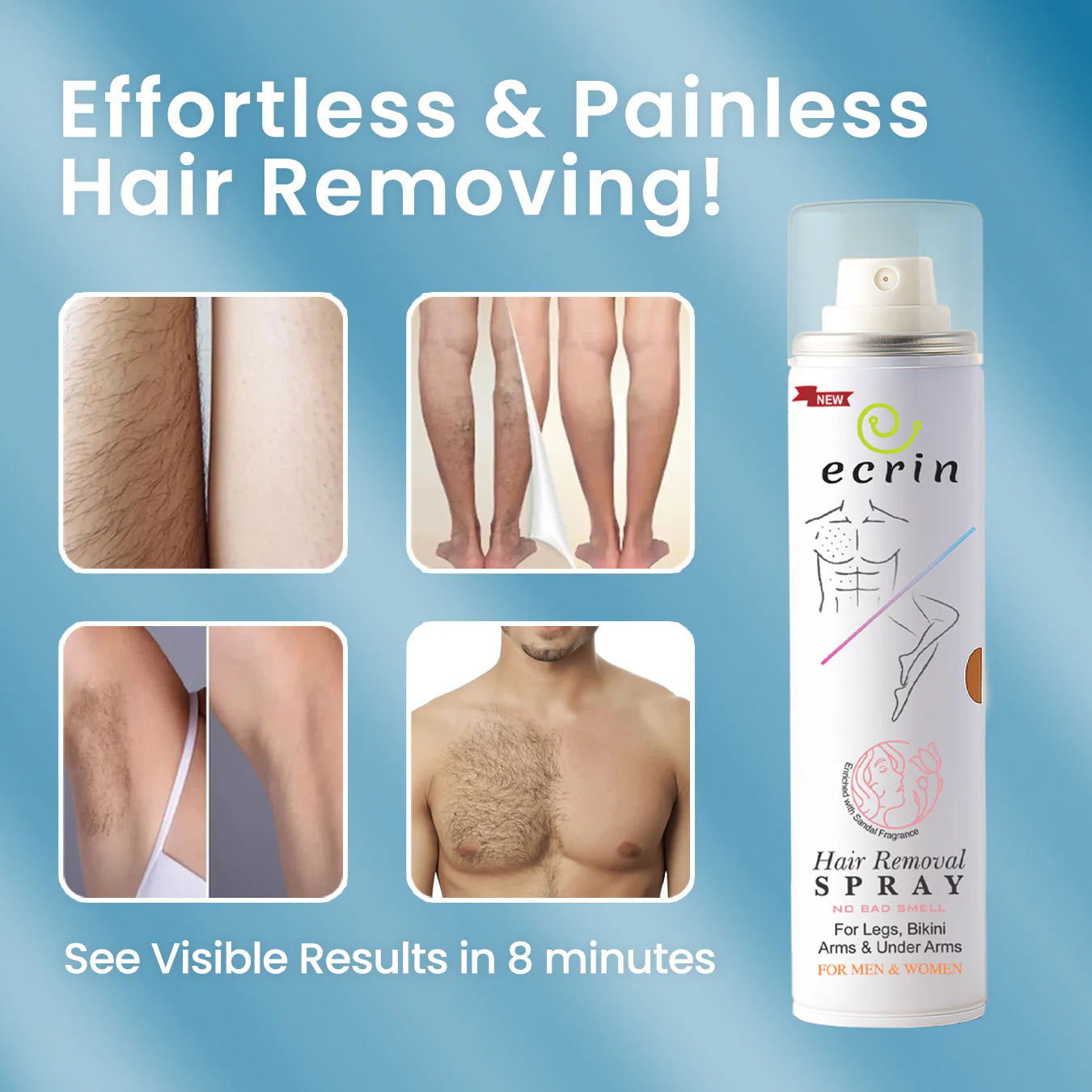E-crin Hair Removal Spray For Men and Women
