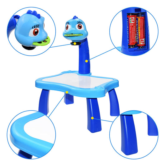 Children LED Projector Drawing Table Toy Painting Set