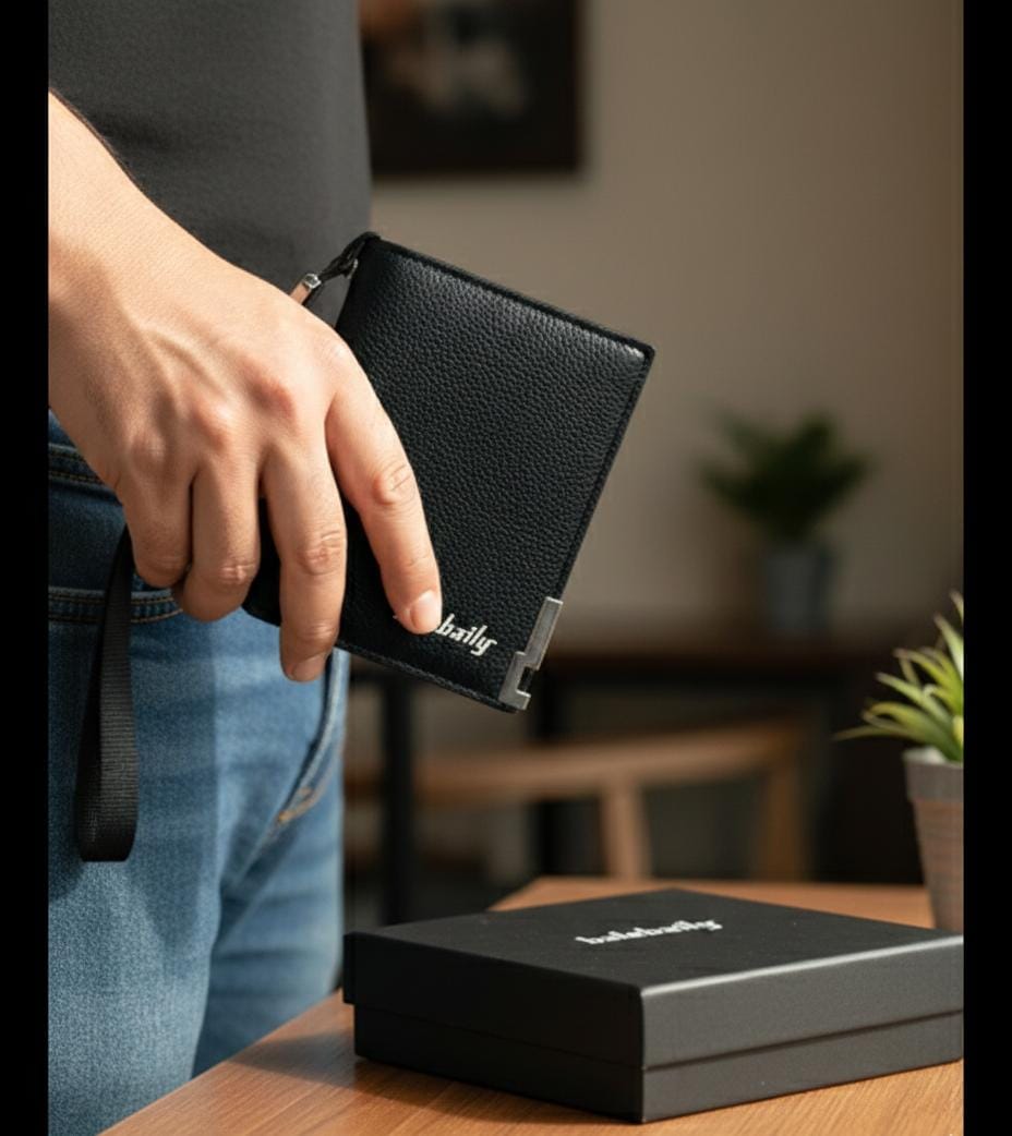 BaleBaily Wallet 💼✨ Compact, Elegant Unisex Design for Cash & Cards Easy Pocket Carry